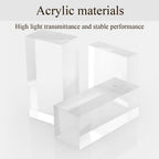 S Shaped Acrylic Side Table, End Table for Living Room, Small Modern Bedside Tables for Bedroom, Acrylic Stool for Entryways, Home Decor Accent Table(Pink)