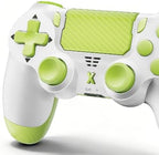 Puiseno Wireless Controller for PS-4, Gamepad with Dual Vibration/Hall Effect Joysticks/Six-axis Gyroscope Sensor/Touchpad, Built-in Speaker & Headphone Jack, Compatible with PS4/Slim/Pro Console/PC(Yellow)