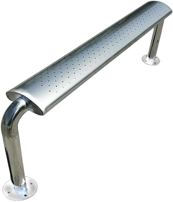 Patio Benches for Outdoors Stainless Steel Bench Park Chair Outdoor Rest Simple Waiting Bus Garden Benches for Outdoors
