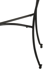 Industrial Style Mango Wood Side Table with Black Steel Legs, Solid Mango Wood Half-Circle Shape Tabletop, 43.3 Inch Long 15.7 Inch Wide, Modern Crescent Design for Entryway