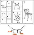 YOUNUOKE Dining Chairs Set of 2 Mid-Century Modern Kitchen Chair Black | Faux leather upholstered with Back, fits dining living waiting room guest reception. Waterproof easy to clean assemble, 300lb