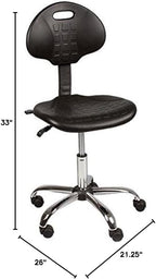 Norwood Commercial Furniture Industrial Polyurethane Drafting Stool with Tilt Control, NOR-IAH1040-SO