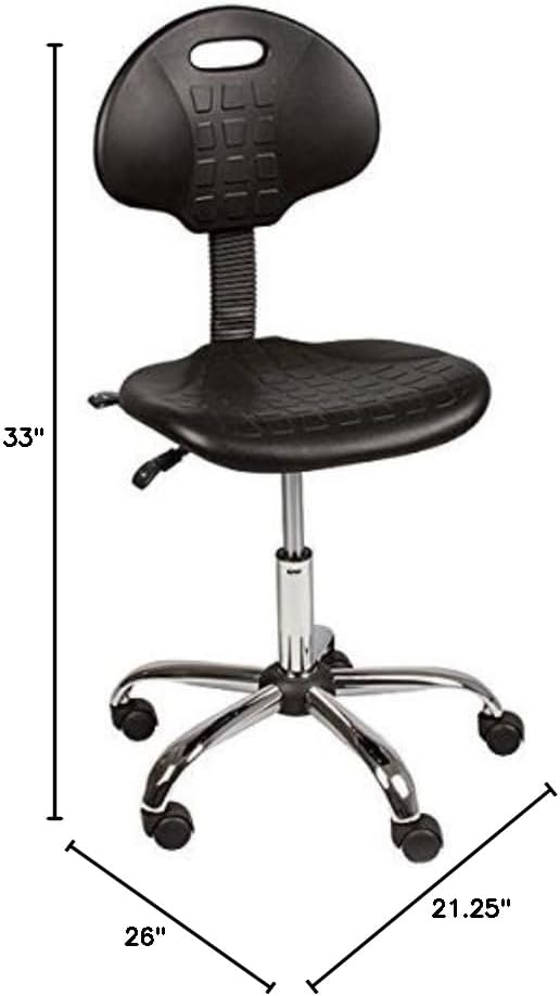 Norwood Commercial Furniture Industrial Polyurethane Drafting Stool with Tilt Control, NOR-IAH1040-SO