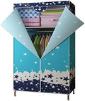 No-Installation Folding Wardrobe Family Bedroom Cloth Art Cabinet All-Steel Frame Rental Room Simple Dormitory Ward