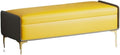 Modern Bed End Stool Bedroom Shoe Changing Entrance Bench Clothing Store Cloakroom Rest Sofa Storage Entryway(Yellow,Medium)