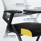 24 Pack Folding Training Chair with Tablet Arm & Cup Holder, Commercial Grade Conference & Meeting Room Chairs with Writing Board, Space Saving Foldable Classroom Chairs for Seminar, School, Church