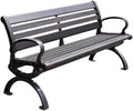 Patio Benches for Outdoors Park Bench Outdoor Leisure Chair Square Area Aluminum Alloy Double Garden Benches for Outdoors
