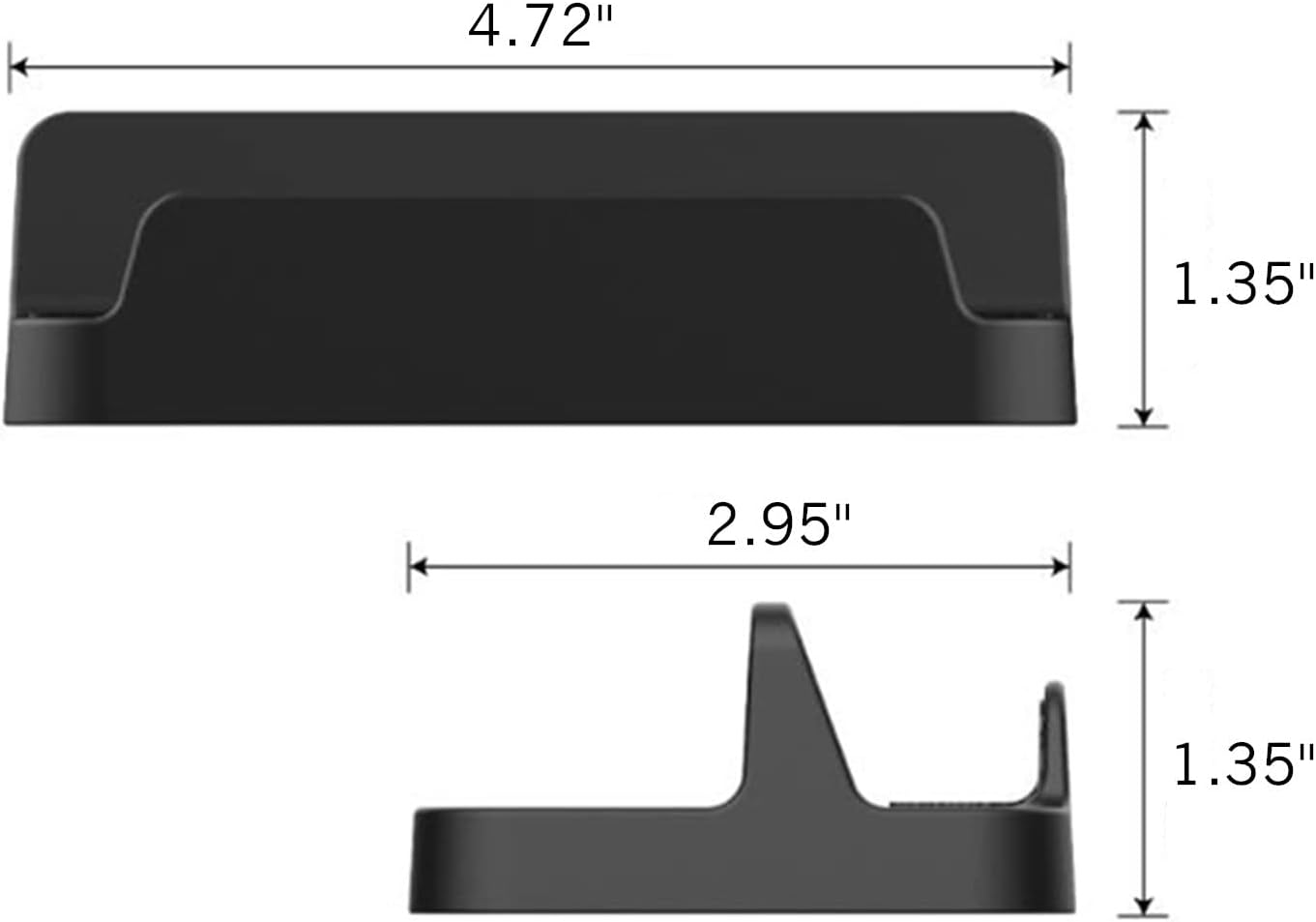 Stand Base Compatible with Valve Steam Deck Console Accessories for Nintendo Switch Handheld Video Game PC Gaming Holder Stand - Black