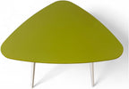 Pangea Home Modern Retro Accent Table - Gloss Lacquer & Legs - Side Table for Living Room, Bedroom - Color:Green Green