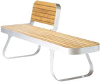 Benches, Park ChairOutdoor Solid Wood Stainless Steel Leisure seatOutdoor Open-air Patio Chair(180cm)