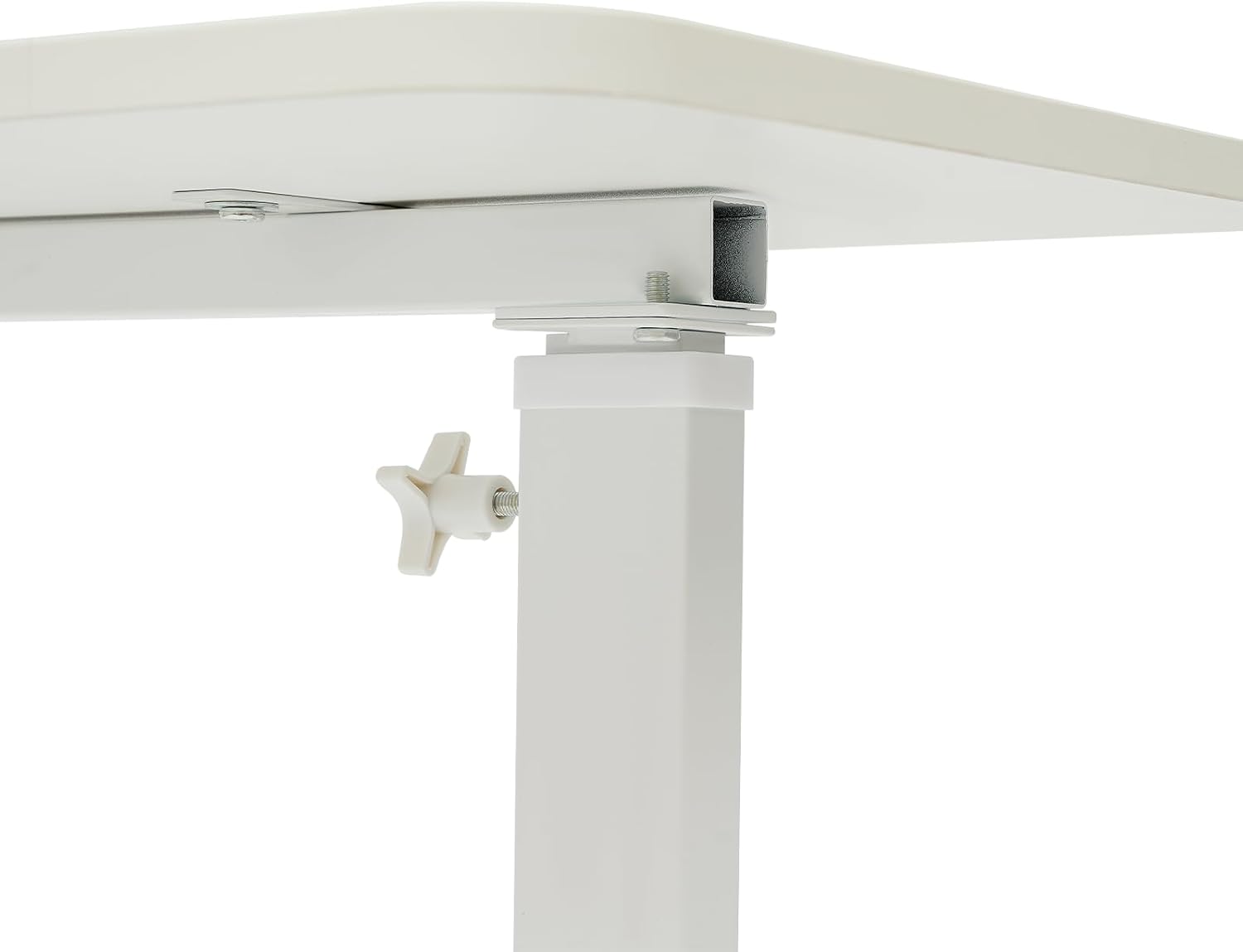 Modern Overbed Table, C-Shape Bedside Standing Desk Laptop Table Sofa Chair Side Table Adjustable Height Tray Table for Home Office