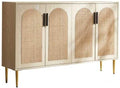 Entryway Cabinet Rattan Wooden Dining Sideboard Storage Cabinet Simple Storage Cabinet Living Room Wall Storage Cabinet Sideboard Storage Cabinet