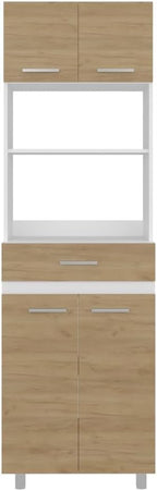 Pantry Cabinet with Storage Drawer, Microwave Locker for Kitchen Hallway, Modern Storage Solution,for Kitchen Home