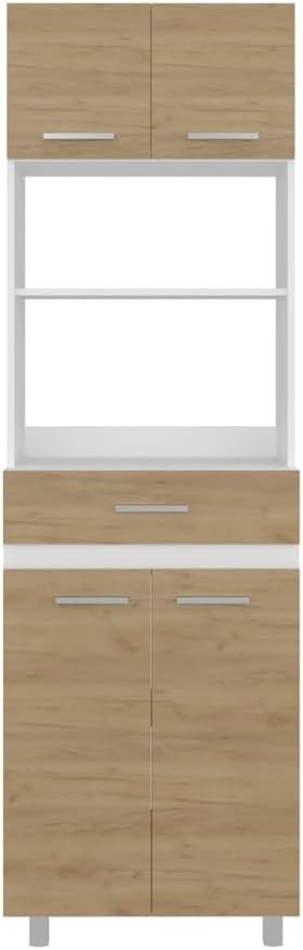 Pantry Cabinet with Storage Drawer, Microwave Locker for Kitchen Hallway, Modern Storage Solution,for Kitchen Home