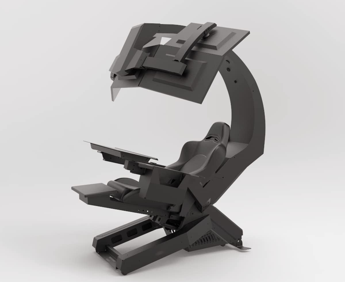 Imperatorworks IW 320 Brand Racing Gaming Chair, Computer Chair for Office and Home; Regular for 3 Screens or Upto 5 Monitors with Vibration massasge