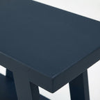 Furnifact Navy Blue, Side Table, Manufactured Wood Construction, Open Shelf, Durable Home Design, Warm Stylish Finish, Quality Build for Home