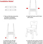 WHY TOYS Adjustable Kid Chairs Indoor 3 Level Adjustable Suitable for Children Age 2-6. Maximum Load-Bearing 220LBS Suitable for Family Classroom and Nursery Child Seat Set (2-Pack-Grey)