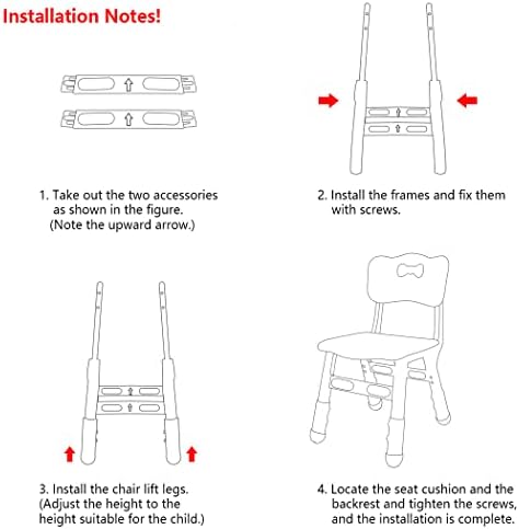 WHY TOYS Adjustable Kid Chairs Indoor 3 Level Adjustable Suitable for Children Age 2-6. Maximum Load-Bearing 220LBS Suitable for Family Classroom and Nursery Child Seat Set (2-Pack-Grey)