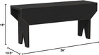 Sawdust City Wooden Bench 3ft Long (Old Black)
