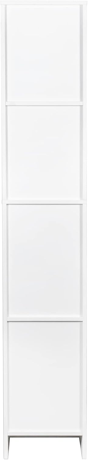 75 Inch Kitchen Pantry Cabinet with 2 Doors and Fixed Shelves, White | White particle board and MDF, kitchen dining room or study, 2 doors, 3 fixed shelves, melamine finish, 13.8 in W, 74.8 in H