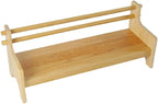 Kinderhuis-Mika Infant Toddler Beech Wood Bench Chair Montessori Classroom Furniture Wood Bench Homeschool Baby Bench Daycare Furniture 0-3 Years 1 Year