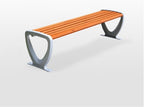 Park Bench Log Color Outdoor Bench Without Backrest Multiplayer Park