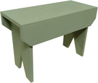 Sawdust City 2 ft Wood Bench Long (Solid Sage)