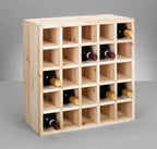 Zeller 13172 Wine Rack 52 x 25 x 52 cm Natural Wood