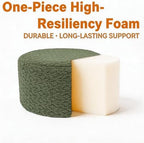 Round Pouf Ottoman 20 x 20 x 14 Inches Boho Poof Home Decor Floor Pouffe Ottoman Foot Rest for Couch Sofa Bean Bag Chairs Living Room Bedroom (Forest Green)