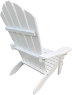 Kids Adirondack Chair, White Wood Children Outdoor Patio Chair and Child Garden Seat for Indoor Outdoor Porch Backyard Lawn Furniture
