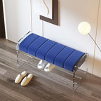 Foot Stool Light Luxury Creative Shoe Changing Stool Transparent Acrylic Bench Bedroom Cloakroom Simple Home Door Wearing Shoe Stool Entryway Bench(A,M 100cm)