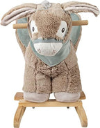 Small Foot Rocking Donkey Animal with Armchair, Handles and Headcollar, Plush Toy from 12 Months, Ref. 12210 Toys, Multicoloured