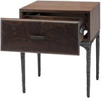Vintage Furniture Single Draw Bedside Table Storage Space to Make The Bed More Tidy