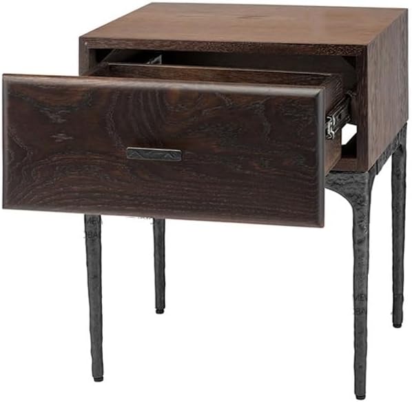 Vintage Furniture Single Draw Bedside Table Storage Space to Make The Bed More Tidy