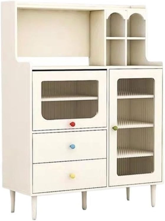 Entryway Cabinet Modern Creative Cream Style Dining Sideboard Living Room Restaurant Tea Cabinet Home Kitchen Cupboard Sideboard Storage Cabinet(S:100CMX40CMX135CM)
