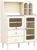 Entryway Cabinet Modern Creative Cream Style Dining Sideboard Living Room Restaurant Tea Cabinet Home Kitchen Cupboard Sideboard Storage Cabinet(S:100CMX40CMX135CM)