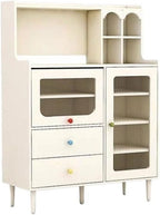 Entryway Cabinet Modern Creative Cream Style Dining Sideboard Living Room Restaurant Tea Cabinet Home Kitchen Cupboard Sideboard Storage Cabinet(S:100CMX40CMX135CM)