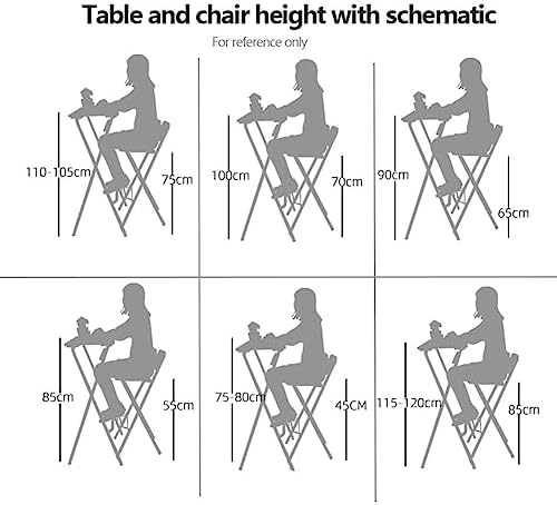 Portable Folding Bar Stool with Backrest, Round Padded Adult Kitchen Folding Chair, Tall Folding Chair, Counter Height Folding Stool for Home, Office (Color : White, Size : Short 55cm/22in)