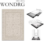 2x8 Beige Neutral Runner Rug for Kitchen Machine Washable Low Pile Carpet Vintage Accent Soft Non Slip Rug for Bathroom Decor Bedroom Nursery Indoor
