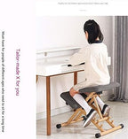 Kneeling Chair Adjustable Height Stool for Correction and Back Pain Relief in Office and Home Use
