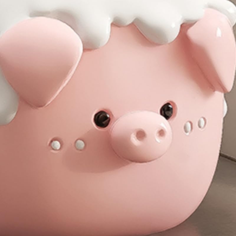 BORSHERNB A Creative Bear-Themed Floor Sculpture,A Functional Entryway Stool,A Whimsical Decorative Accent for Bedroom or Children‘s Room (Pink 42 * 44 * 35cm)