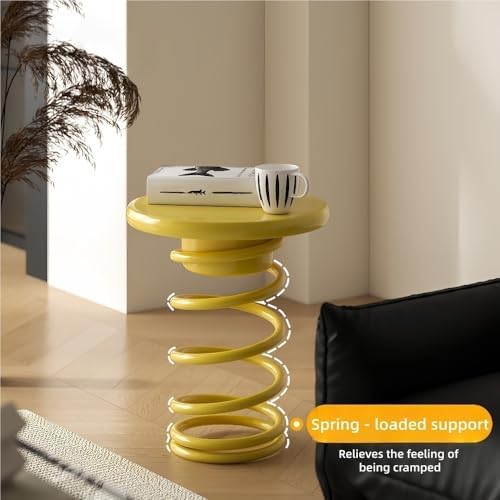 Stool Side Table - Minimalist Accent Ottoman for Small Spaces - Versatile Shoe Bench for Living Room and Entryway