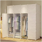 Portable Wardrobe Closet Rack for Bedroom - Easy Storage Solution for Clothes, Moving Boxes, and Organizing