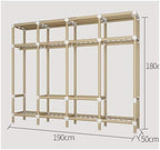 Simple Wardrobe Reinforced Thicken Cloth Sturdy Steel Frame Assembly Oxford Locker Hanging