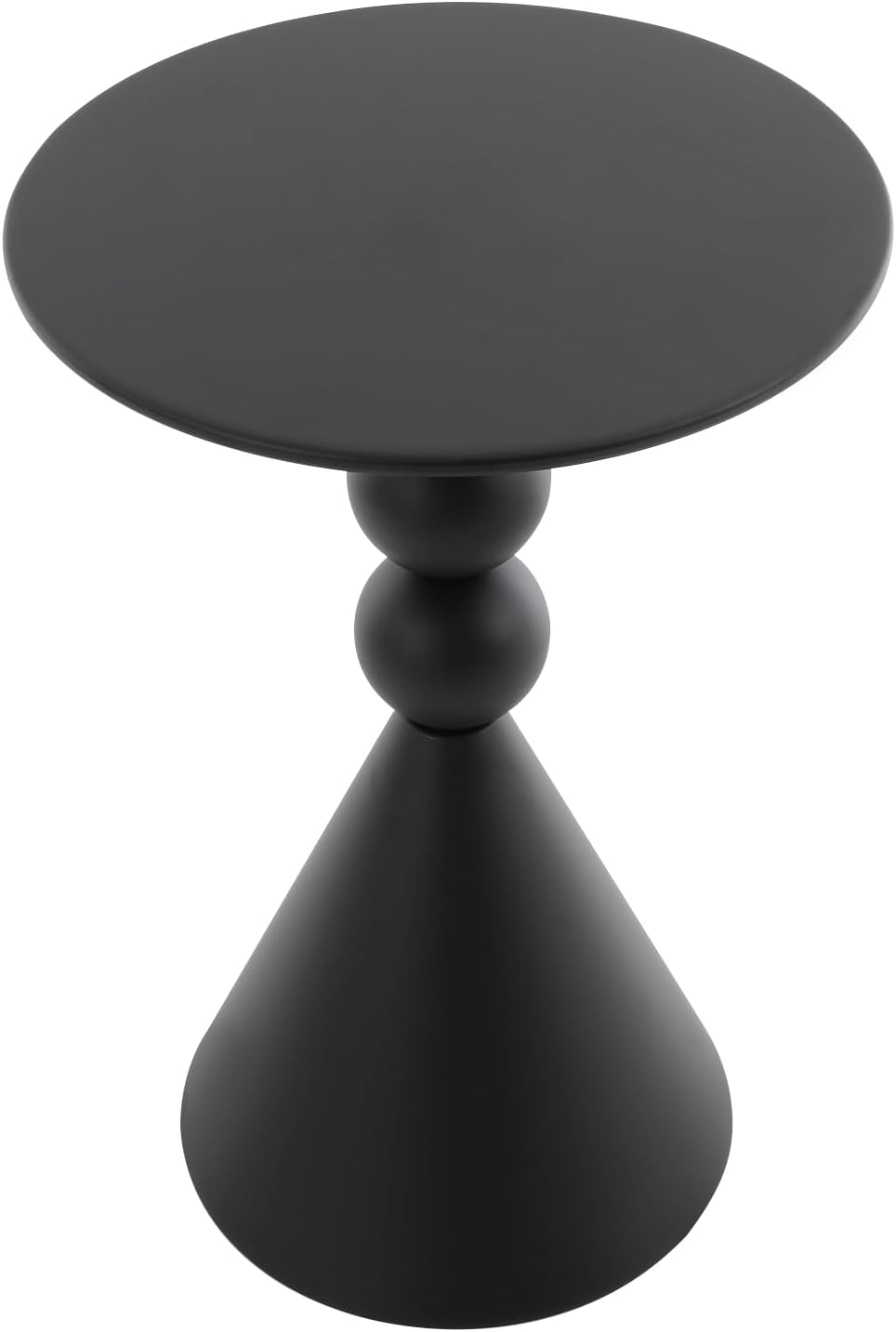 Side Table Small End Table with Product Size(D*H) 15.7 * 24in & 20 Lbs Load Capacity Floor Standing Modern Coffee Tables Modern Accent Nightstand for Living Room, Study Room, Rest Area(Black)