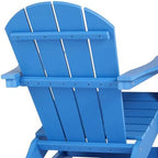 HDPE Laguna Outdoor Rocking Poly Adirondack Chair (Set of 2), Pacific Blue