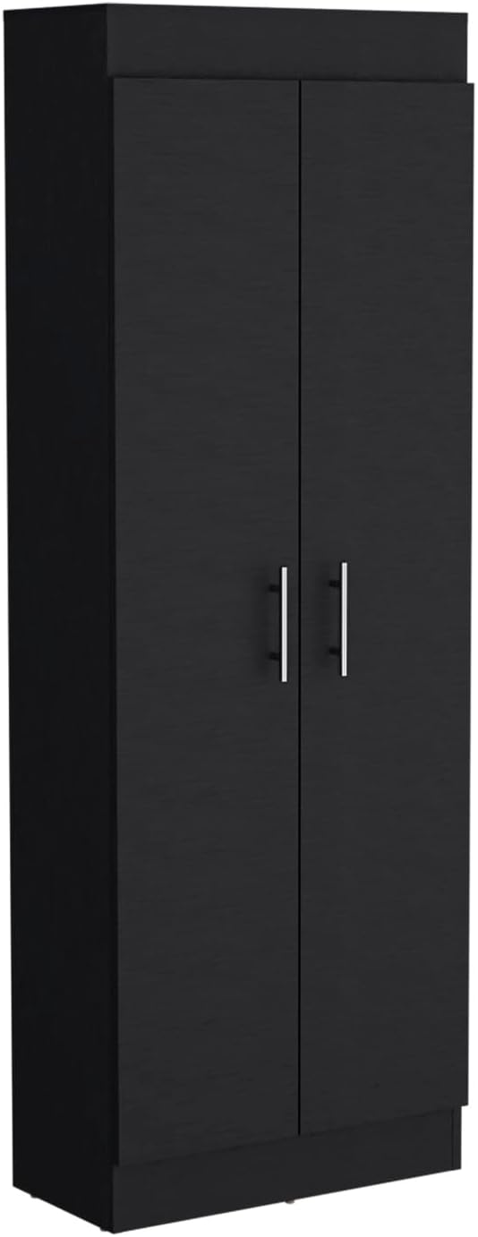 Nepal Pantry Cabinet, Space-Efficient 2-Door Design with Multiple Shelves