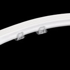 Pack of 100 Silicone Neon Mounting Clips Holder LED Strip Clips Bracket Support Fixing Clamps Accessories for 5-6mm Light