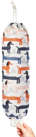 TOGETRUE Plastic Bag Holder, Cute Grocery Bag Holder for Plastic Bags, Wall Mount Bags Dispenser for Home Kitchen Decor (Dog)