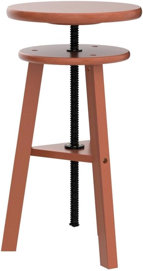 VISWIN Adjustable Drafting Stool, Beech Wood, Artist Stool Chair, Supports Up to 176 Lbs, for Artists, Studio, Home Use, Office, Kitchen, Walnut